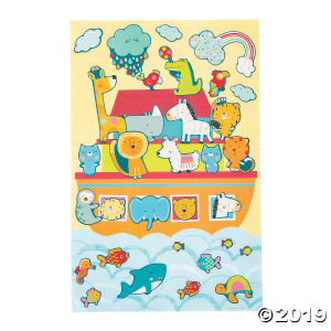 Giant Noah's Ark Sticker Scenes (Per Dozen)