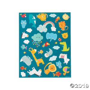 Giant Noah's Ark Sticker Scenes (Per Dozen)