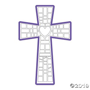 Giant Cross Mosaic Sticker Scenes (Makes 12)