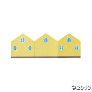 Bunny House Stand-Up Sticker Scenes (Per Dozen)