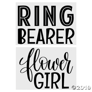 Ring Bearer & Flower Girl Iron-Ons (1 Set(s))