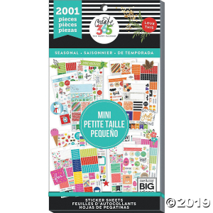 Happy Planner Sticker Value Pack-Seasonal 2 - Mini, 2001/Pkg (2001 Piece(s))