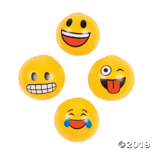 Emoji Sticky Splat Balls (Per Dozen)