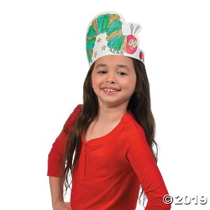 Color Your Own Eric Carle's "The Very Hungry Caterpillar" Crowns (Per Dozen)