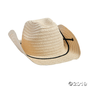 Adult's Western Hats with Band (Per Dozen)