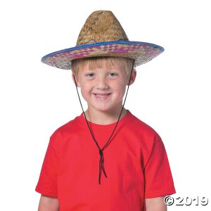 Kids' Embroidered Sombreros (Per Dozen)