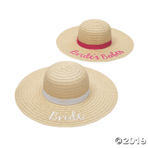 Bridal Party Sun Hats (6 Piece(s))