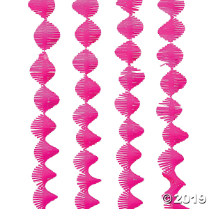 Hot Pink Fringe Streamer (1 Piece(s))