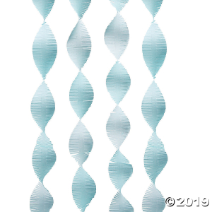 Light Blue Fringe Streamer (1 Piece(s))