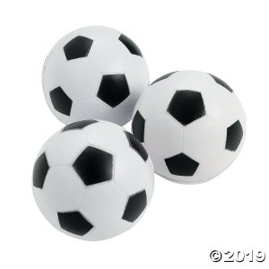 Realistic Soccer Ball Stress Balls (Per Dozen)