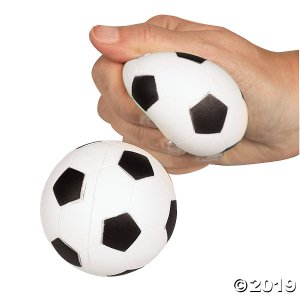 Realistic Soccer Ball Stress Balls (Per Dozen)
