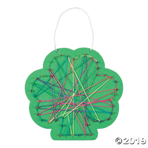 Shamrock String Art Craft Kit (Makes 12)