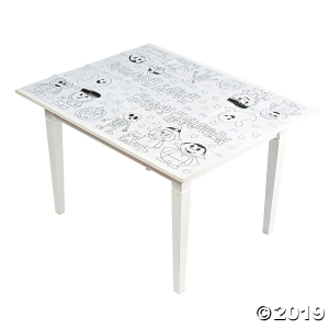 Color Your Own Halloween Paper Tablecloth (1 Piece(s))