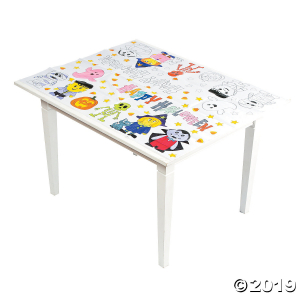 Color Your Own Halloween Paper Tablecloth (1 Piece(s))