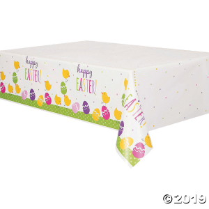 Cute Easter Plastic Tablecloth (1 Piece(s))