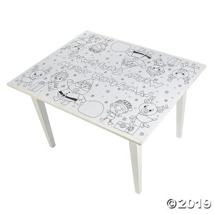 Color Your Own Christmas Paper Tablecloth (1 Piece(s))