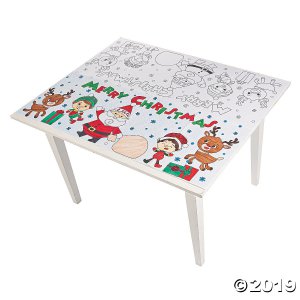 Color Your Own Christmas Paper Tablecloth (1 Piece(s))
