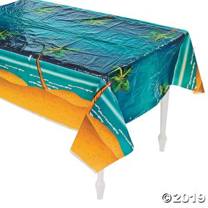Tropical Palm Tree Plastic Tablecloth (1 Piece(s))