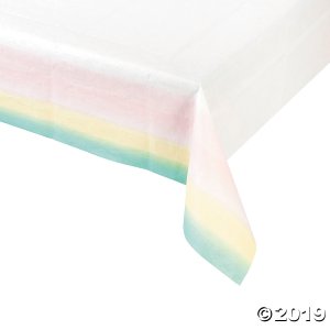 Pastel Rainbow Paper Tablecloth (1 Piece(s))