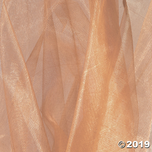 Copper Organza Round Table Overlay (1 Piece(s))
