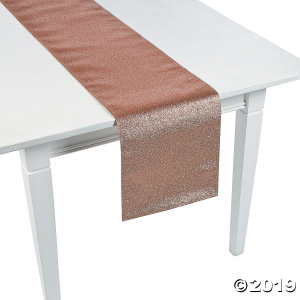 Rose Gold Glitter Table Runner (1 Piece(s))