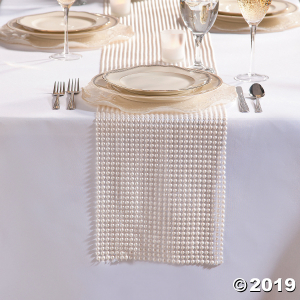 White Pearl Table Runner Roll (1 Roll(s))