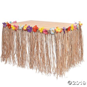 Hibiscus Raffia Table Skirt (1 Piece(s))
