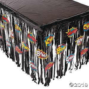 Superhero Table Skirt with Cutouts (1 Piece(s))