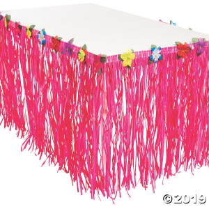Luau Pink Table Skirt (1 Piece(s))