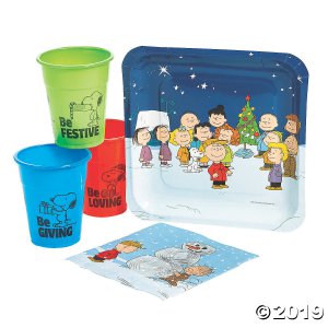 Peanuts® Christmas Tableware Party Kit for 50 (200 Piece(s))