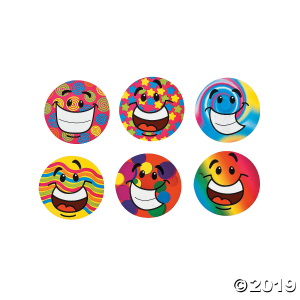 Funky Smile Face Sticker Rolls (1 Roll(s))