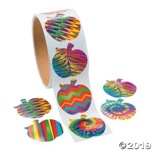 Funky Apple Sticker Rolls (1 Roll(s))