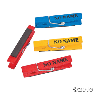 No Name Clothespin Magnets (24 Piece(s))
