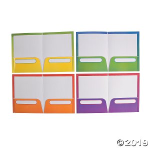 Classwork Pocket Folders (Per Dozen)