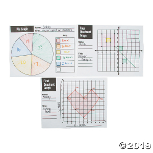 Color Your Own Intermediate Math Graphing Posters (30 Piece(s))