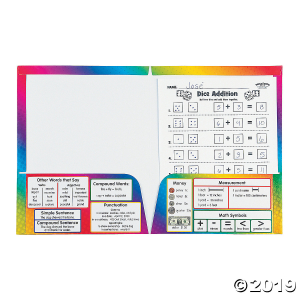 2nd Grade Common Core Pocket Folders (Per Dozen)