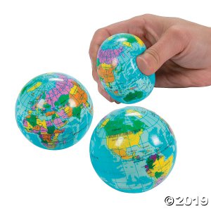 Globe Stress Balls (Per Dozen)