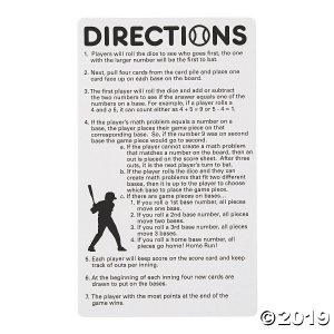 Baseball Addition & Subtraction Game (1 Set(s))