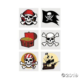 Pirate Temporary Tattoos (72 Piece(s))