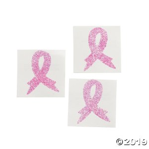 Breast Cancer Awareness Body Tattoo Stickers (Per Dozen)