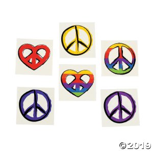 Peace Sign Tattoos (72 Piece(s))