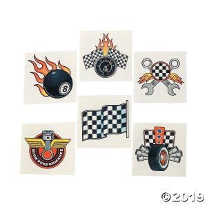 Race Car Tattoos (72 Piece(s))