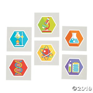 Science Party Tattoos (72 Piece(s))