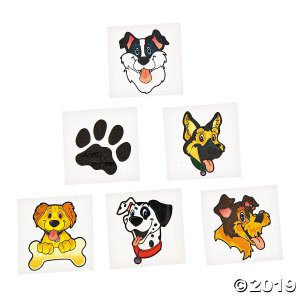 Puppy Party Tattoos (72 Piece(s))