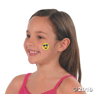 Goofy Smile Face Tattoos (72 Piece(s))