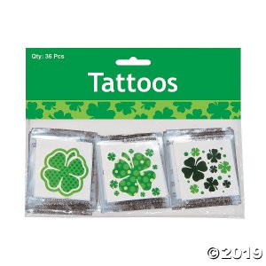 Shamrock Patterned Tattoos (72 Piece(s))