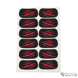 Spirit Eyeblack Temporary Tattoos - Red (1 Unit(s))