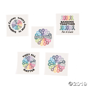 Cancer Awareness Tattoos (72 Piece(s))