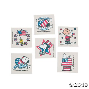 Peanuts® Patriotic Tattoos (72 Piece(s))