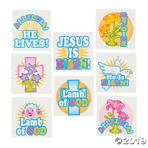 Inspirational Easter Temporary Tattoos (72 Piece(s))